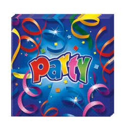 Party Streamers Prismatic - 20 Papierservietten (2-lagig) 33x33cm