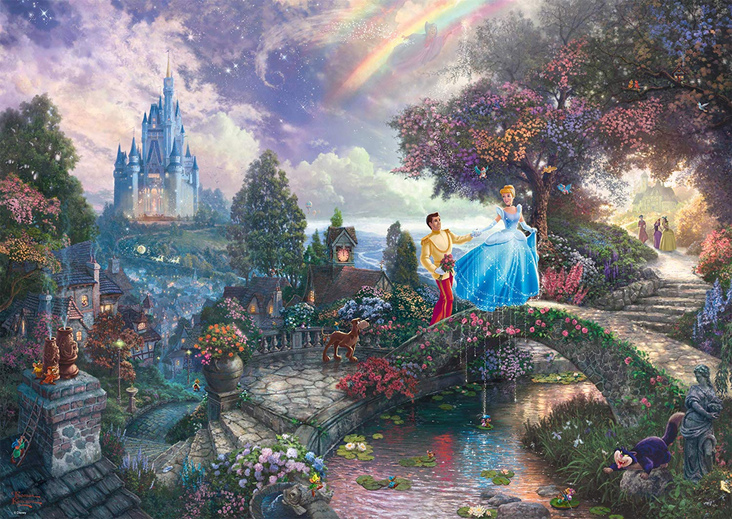 Disney, Cinderella - 1000 Teile Puzzle (Thomas Kinkade)
