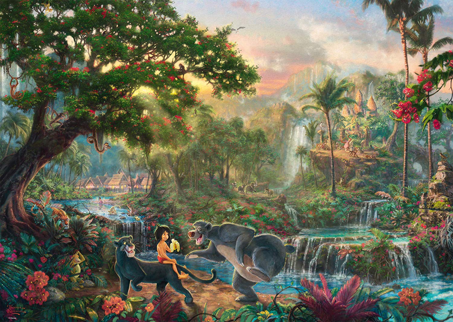 Disney, Dschungelbuch - 1000 Teile Puzzle (Thomas Kinkade)