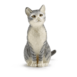 Schleich 13771 - Farm World Katze, sitzend Spielfigur