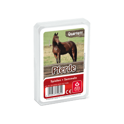 ASS Altenburger 22572084 - Tier-Quartett Pferde - Kartenspiel