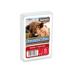 ASS Altenburger 22572088 - Animal Quartet: Farm Animals - Card Game