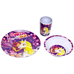 Mia and Me - 3-teiliges Melamin Set
