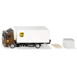 SIKU 1997 - MAN LKW mit Kofferaufbau und Ladebordwand - Modellauto