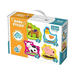 Baby Puzzle 36070 - Tiere auf dem Bauernhof 3-6 Teile
