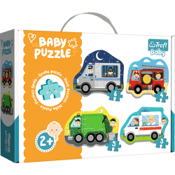Baby Puzzle 36071 - Beruf und Fahrzeuge 3-6 Teile