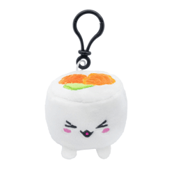 Plushi - Uramaki Sushi mit Lachs Plüsch Clip On 7 cm