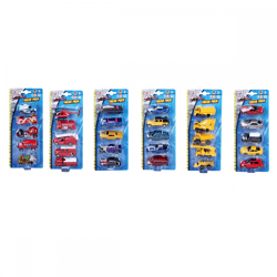 Maisto Toys - Fresh Metal 5-er Set Modellautos, 7,5cm (6-fach sortiert) - Modellauto