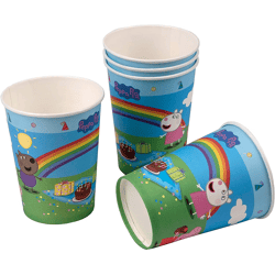 Peppa Pig - 6 Papp-Becher - 200 ml