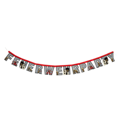 Feuerwehr - 1 Party-Girlande - 160 cm
