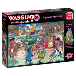 Jumbo Spiele 19180 - Wasgij Destiny 21 - Autobahn-Überfall! - 1000 Teile Puzzle