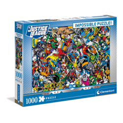 Clementoni 39599 - 1000 Teile Impossible Puzzle - DC Comics, Justice League