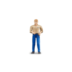 Bruder 60006 - Mann mit hellem Hauttyp und blauer Hose