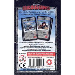 Winning Moves 62165 - Top Trumps Mini Dragons - Kartenspiele im Display