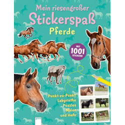 Mein riesengroßer Stickerspaß. Pferde