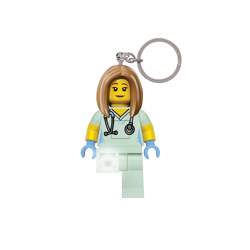 LEGO Classic - Krankenschwester Schlüsselanhänger mit Taschenlampe