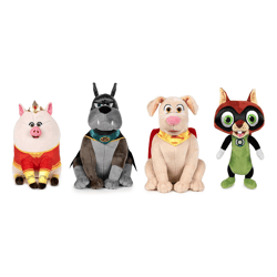 DC League of Super Pets - Plüschfiguren-Sortiment 4-fach sortiert 27 cm