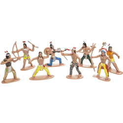 Indianer Spielfiguren Sortiment im Beutel