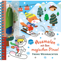 Ausmalen mit dem magischen Pinsel. Weihnachten