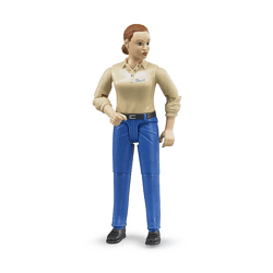 Bruder 60408 - bworld Frau heller Hauttyp und blauer Hose