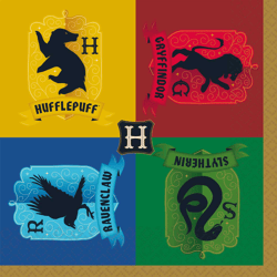 Harry Potter - Häuser - 16 Servietten - 33 x 33 cm