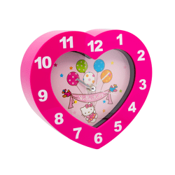 Hello Kitty - herzförmige Wanduhr