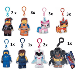 LEGO® - The Lego Movie 2 - Plüsch Schlüsselanhänger / Bagclip - 8-fach sortiert - 12cm 