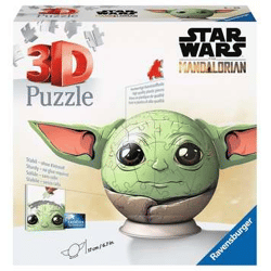 Mandalorian Grogu Puzzle-Ball mit Ohren  - 3D Puzzle 72 Teile