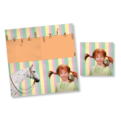 PIPPI LANGSTRUMPF - Servietten - 33 x 33 cm