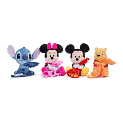 Disney Mix Plüsch mit Decke - 4-fach sortiert - 25 cm