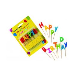 Numeral Birthday Candles -  Happy Birthday Toothpick Candles