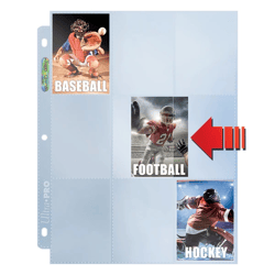 Premium Series 9-Pocket Side Load Pages for Standard Size Cards