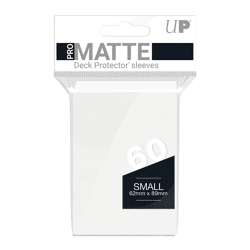 White PRO-Matte Small Deck Protector Sleeves (60)
