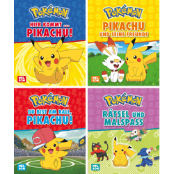 Pokemon Pixi: Pikachu 1-4 - 24 Mini-Büchlein im Display