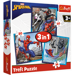 Marvel Spiderman - Puzzle 3in1 20-50 Teile
