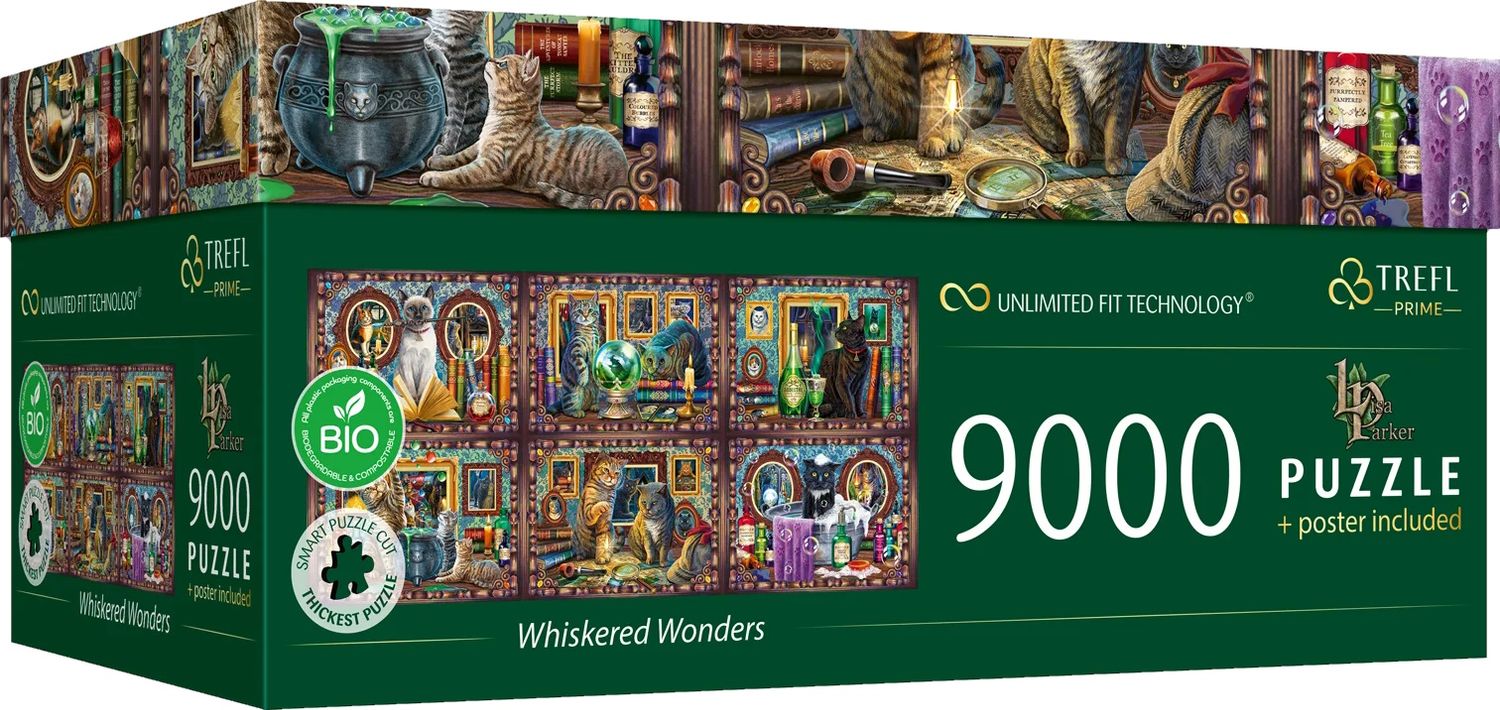 Lisa Parker - Schnurrbart Wunder Katzen - UFT Puzzle - 9000 Teile
