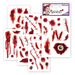 Zombie Scar Tattoos, Assorted Designs