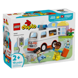 LEGO® DUPLO® Stadt 10447 - Rettungswagen mit Fahrer (19 Teile)
