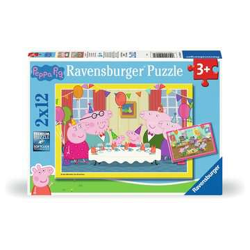 Peppa Pig - Zeit zu feiern! - Puzzle 2x12 Teile