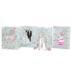 Geschenktüte, HOCHZEIT, Medium - 4-fach sortiert