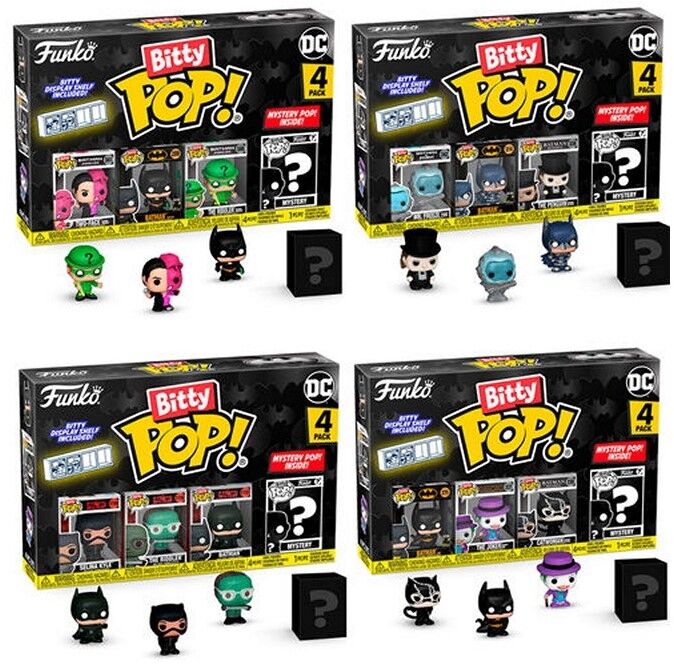 Funko 81155 - Bitty POP! - DC Batman 85th Anniversary Assorted 12-Pack Display - 4-Pack