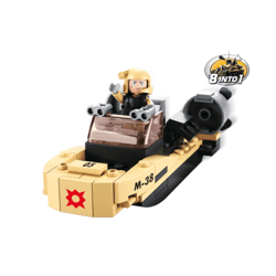 Sluban M38-B0587H - ARMY Sturmboot 8-in-1 (73 Teile)