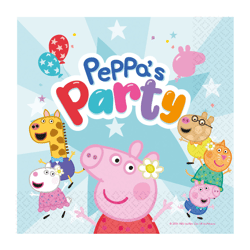Peppa Pig - 16 Servietten - 33 x 33 cm