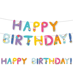 Peppa Pig - Partykette Happy Birthday - 3,2 m