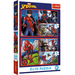 Marvel Spiderman - Puzzle 2 x 70 Teile