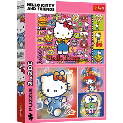 Hello Kitty and Friends - Puzzle 2 x 200 Teile