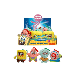 SpongeBob - Squishy Schlüsselanhänger 4-fach sortiert im Display - 10 cm