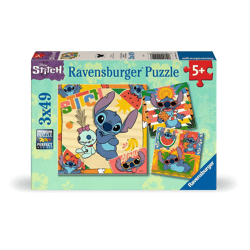 Disney Stitch - Puzzle 3 x 49 Teile