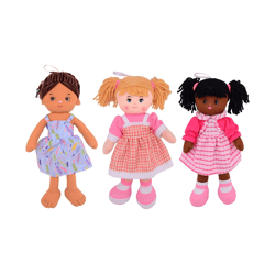 Baby Rose Soft Puppe - 3-fach sortiert - 40 cm