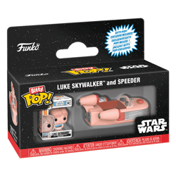 Funko 85519 - Bitty POP Rides - Star Wars Luke Skywalker and Speeder